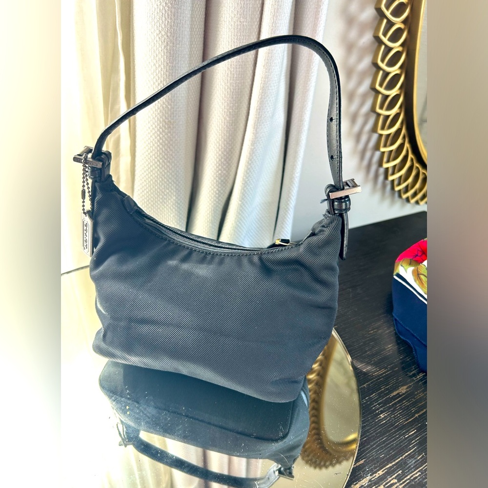 Coach MINI BAG black canvas